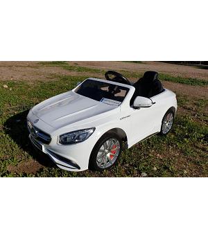 COCHE INFANTIL MERCEDES S63AMG 12v, BLANCO, RC - LE1715-KI4